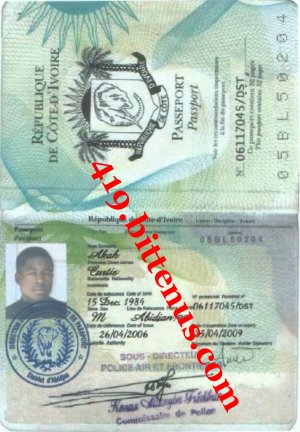 My international passport akah